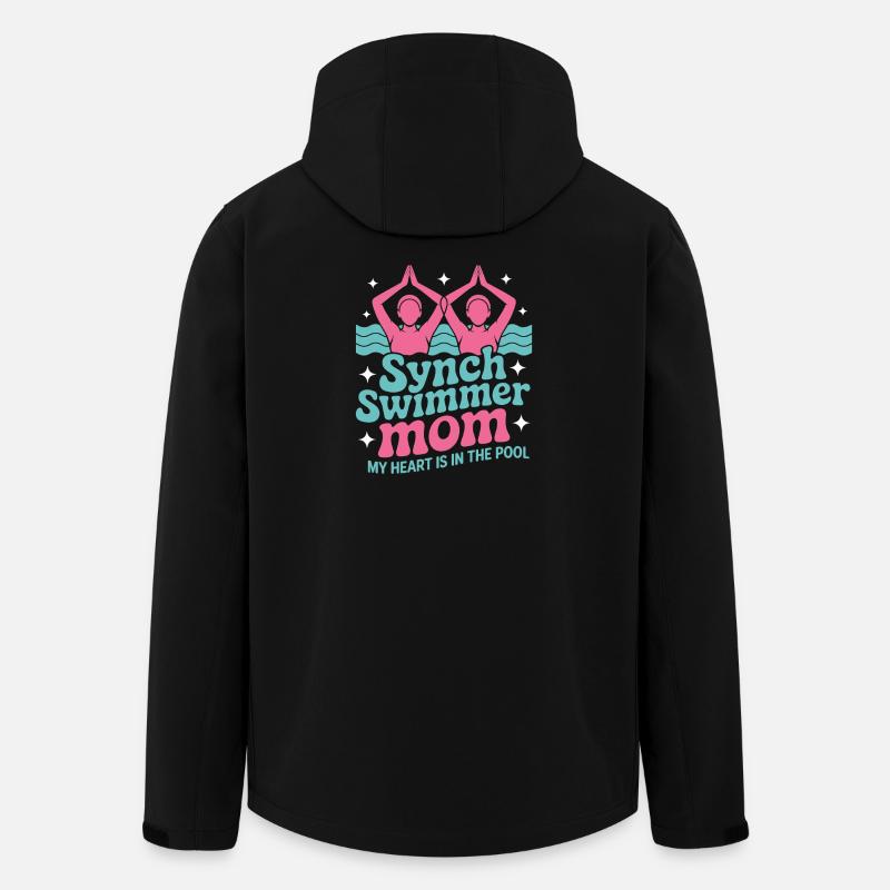 Synchronschwimmen Kunstschwimmen Wassersport - Recycelte Männer Softshell-Jacke von Stanley/Stella - Schwarz