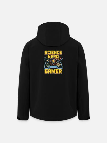 Science Nerd Gamer Atom Controller Wissenschaft - Veste softshell homme en polyester recyclé Stanley/Stella - noir
