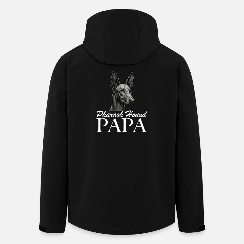 Papa chien pharaon - Veste softshell homme en polyester recyclé Stanley/Stella - noir