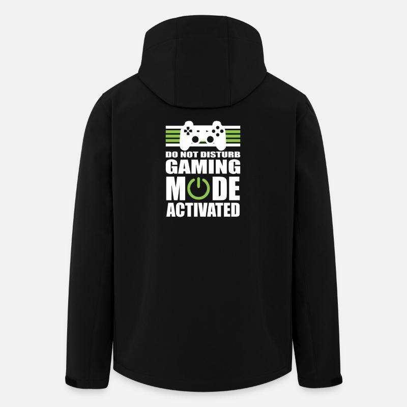 Gaming-Modus: Nicht stören - Recycelte Männer Softshell-Jacke von Stanley/Stella - Schwarz