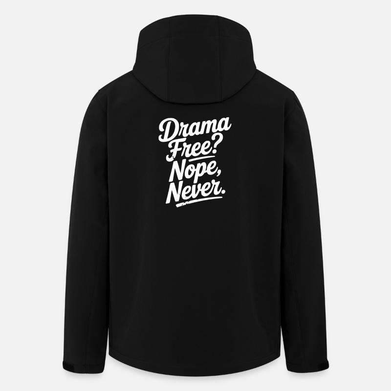 Sans drame ? Non, jamais - Veste softshell homme en polyester recyclé Stanley/Stella - noir