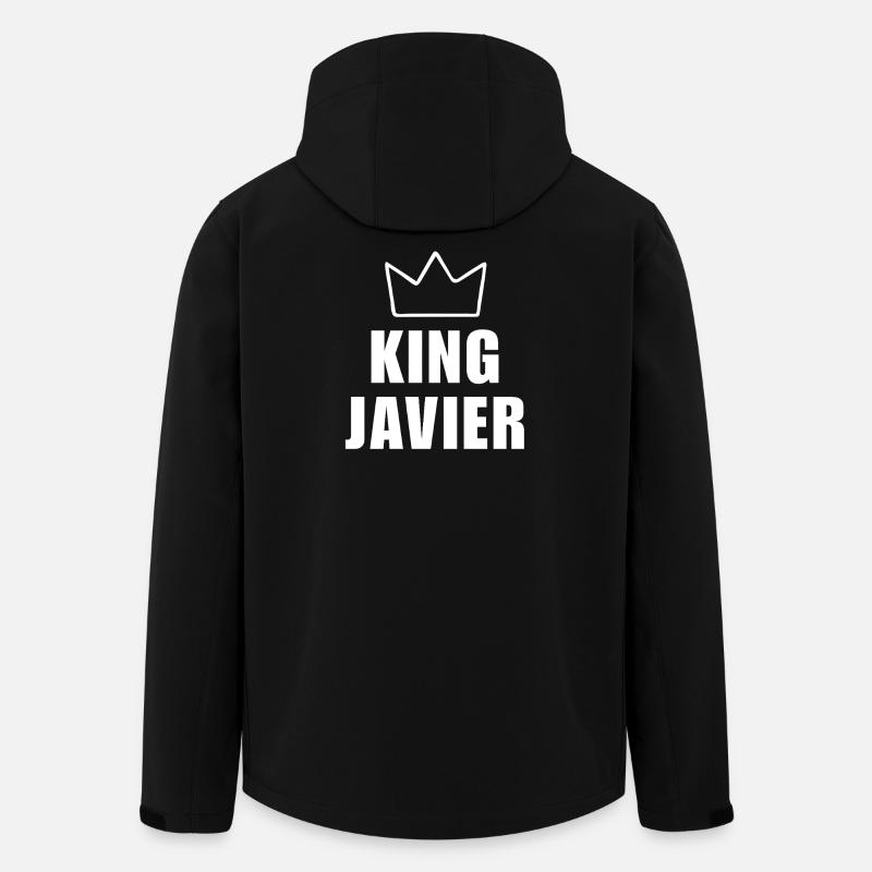 Javier Name mit Buchstabe J - King Crown Hemd - Recycelte Männer Softshell-Jacke von Stanley/Stella - Schwarz