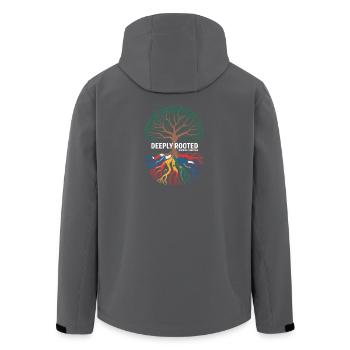 Des racines d’héritage hispanique profondément enracinées - Veste softshell homme en polyester recyclé Stanley/Stella - noir - Dos - AI Model Male 185 light (185cm)
