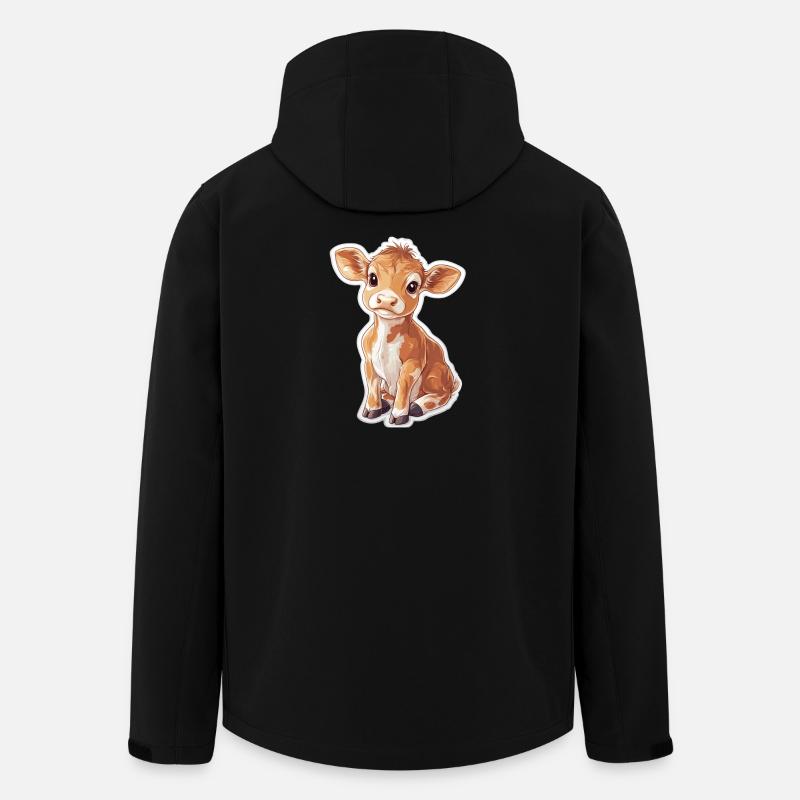 Cow - Men’s Recycled Softshell Jacket by Stanley/Stella - black