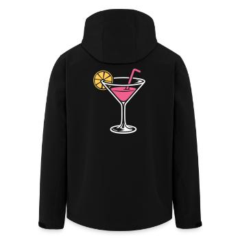 Cocktail Alcool Boisson mélangée Long drinks - Veste softshell homme en polyester recyclé Stanley/Stella - noir - Dos - AI Model Male 185 light (185cm)