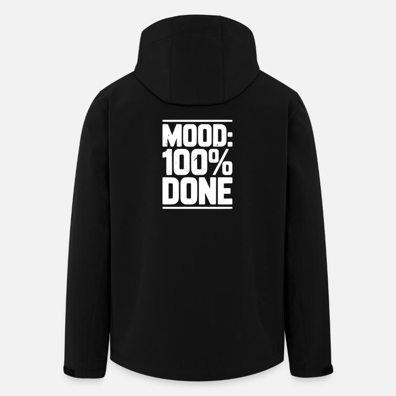 Stimmung: 100% fertig - Recycelte Männer Softshell-Jacke von Stanley/Stella - Schwarz