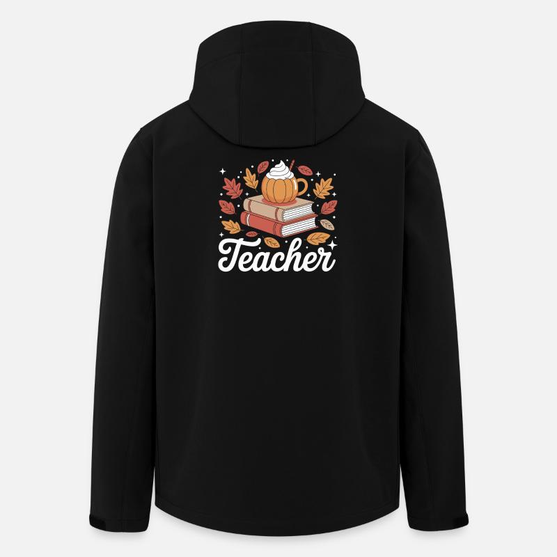 Autumn Teacher Inspiration - Men’s Recycled Softshell Jacket by Stanley/Stella - black