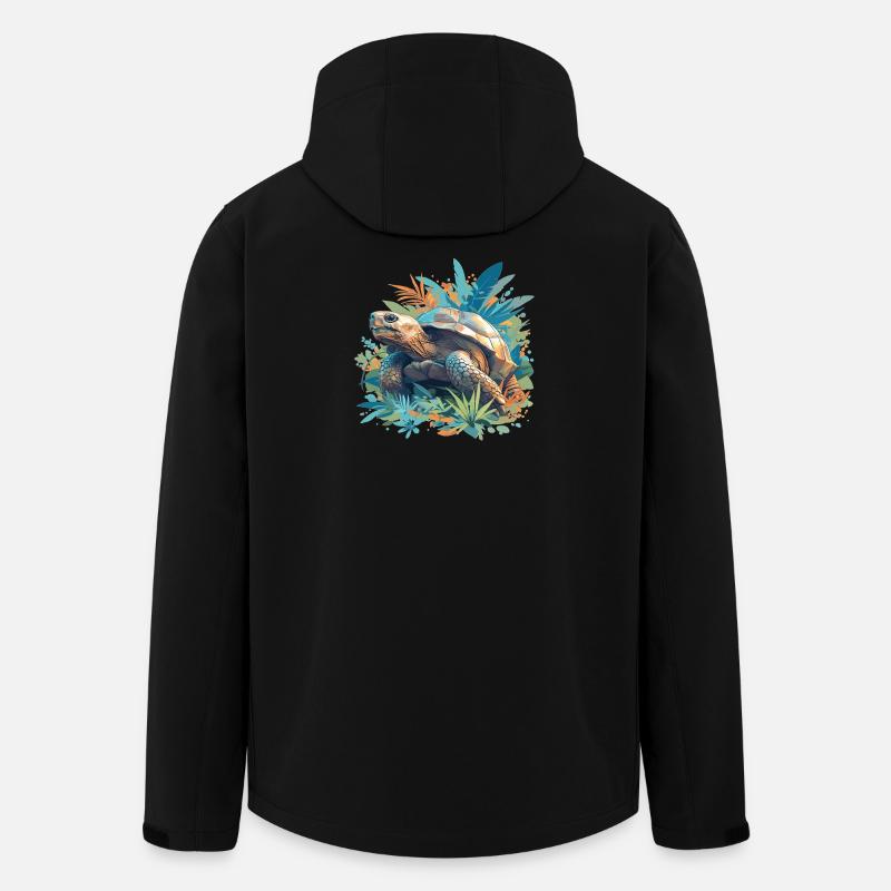Tortues Tortue - Veste softshell homme en polyester recyclé Stanley/Stella - noir