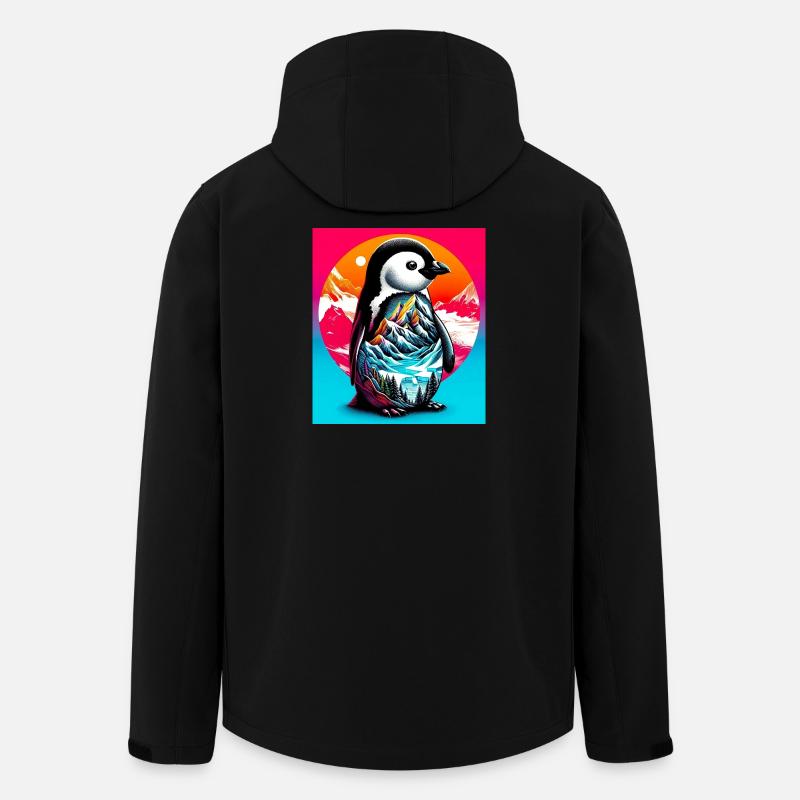 Pinguin - Recycelte Männer Softshell-Jacke von Stanley/Stella - Schwarz