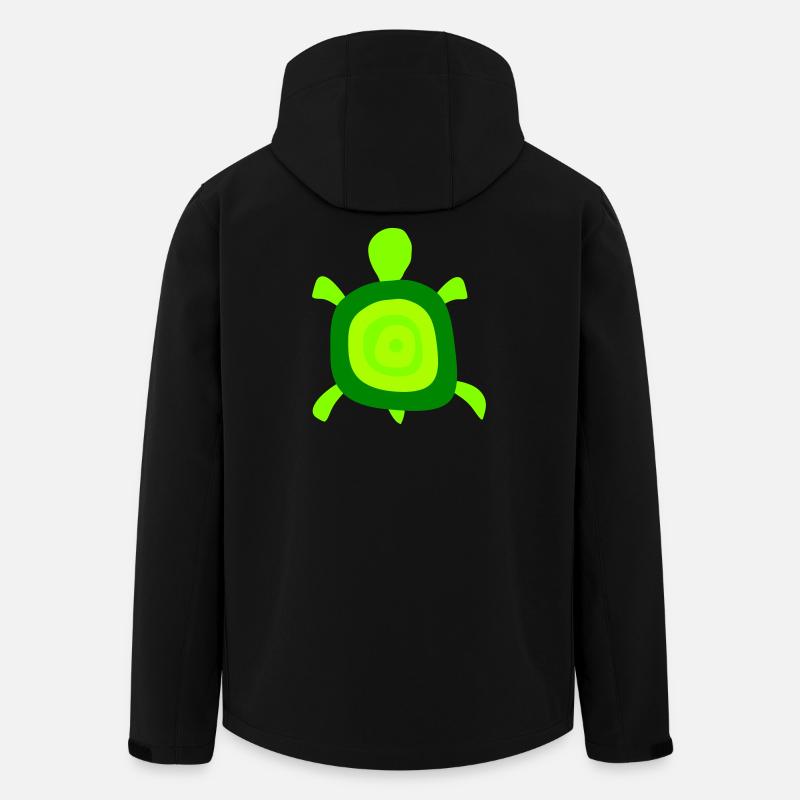 Turtle Turtle Shell Circles Tank Logo - Men’s Recycled Softshell Jacket by Stanley/Stella - black