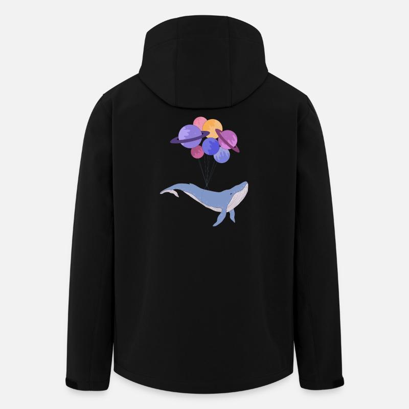 Weltraumwal - Recycelte Männer Softshell-Jacke von Stanley/Stella - Schwarz