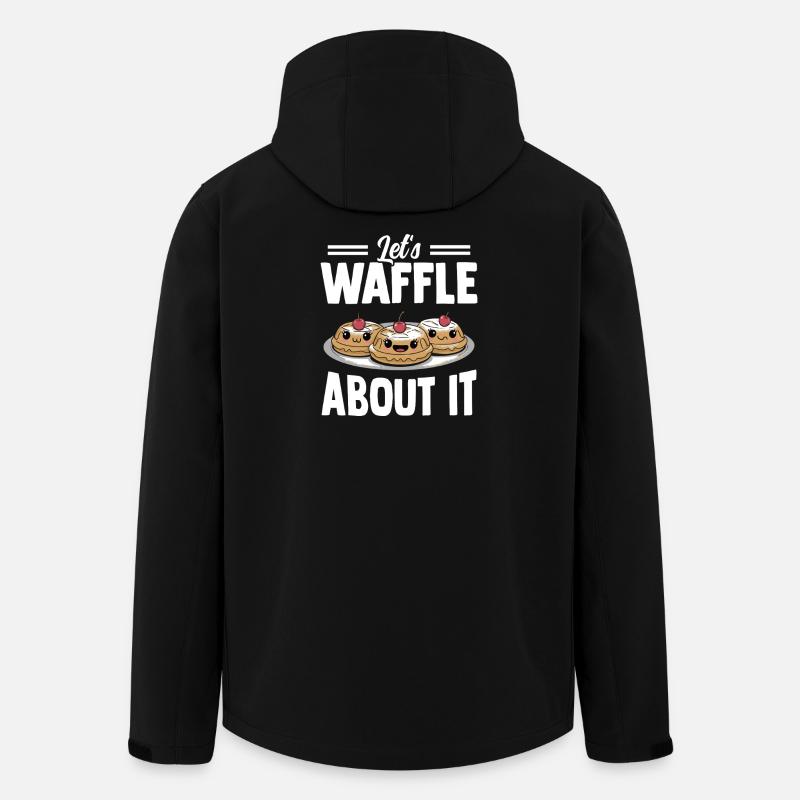 Belgian Waffles Butter Waffles Pancakes - Men’s Recycled Softshell Jacket by Stanley/Stella - black