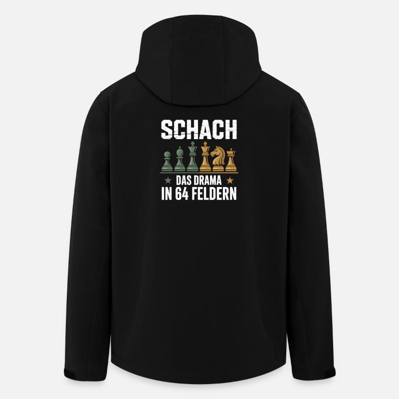 Schach Das Drama In 64 Feldern - Recycelte Männer Softshell-Jacke von Stanley/Stella - Schwarz