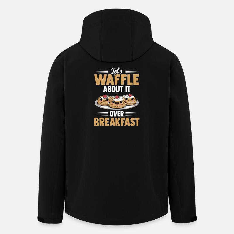 Let's Waffle About It Over Breakfast - Recycelte Männer Softshell-Jacke von Stanley/Stella - Schwarz