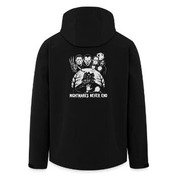 Albträume enden nie Ende Horror Illustration - Recycelte Männer Softshell-Jacke von Stanley/Stella - Schwarz - Hinten - AI Model Male 185 light (185cm)