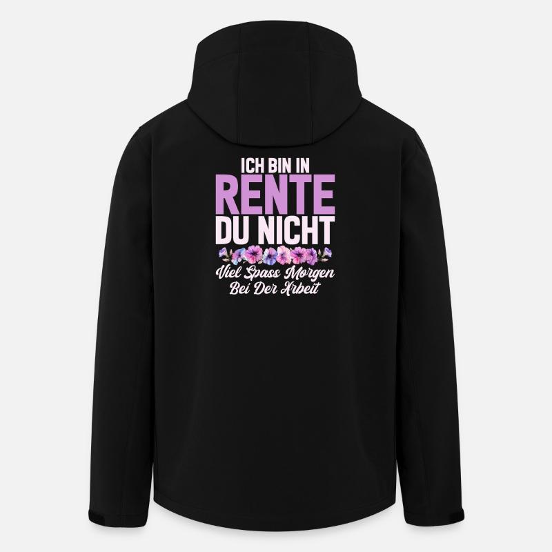 Renterin Oma Großmama Großmutter Großeltern Rente - Recycelte Männer Softshell-Jacke von Stanley/Stella - Schwarz