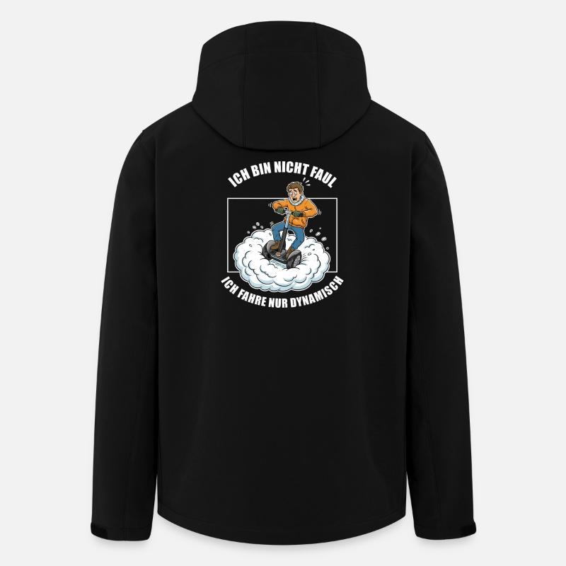 I only drive dynamically - Men’s Recycled Softshell Jacket by Stanley/Stella - black