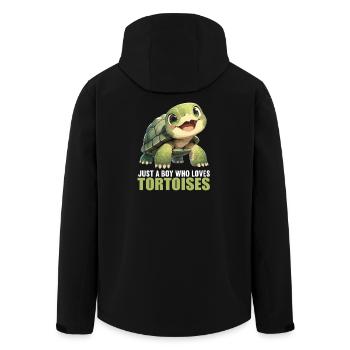 Tortues Tortue - Veste softshell homme en polyester recyclé Stanley/Stella - noir - Dos - AI Model Male 185 light (185cm)
