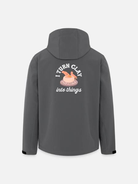 Pottery: I shape clay into things - Men’s Recycled Softshell Jacket by Stanley/Stella - black