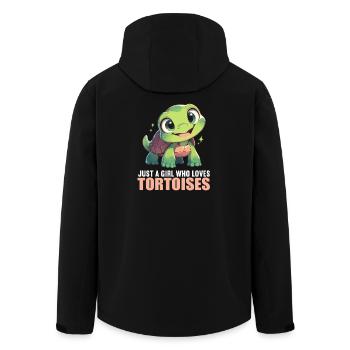 Landschildkröten Landschildkröte - Recycelte Männer Softshell-Jacke von Stanley/Stella - Schwarz - Hinten - AI Model Male 185 light (185cm)