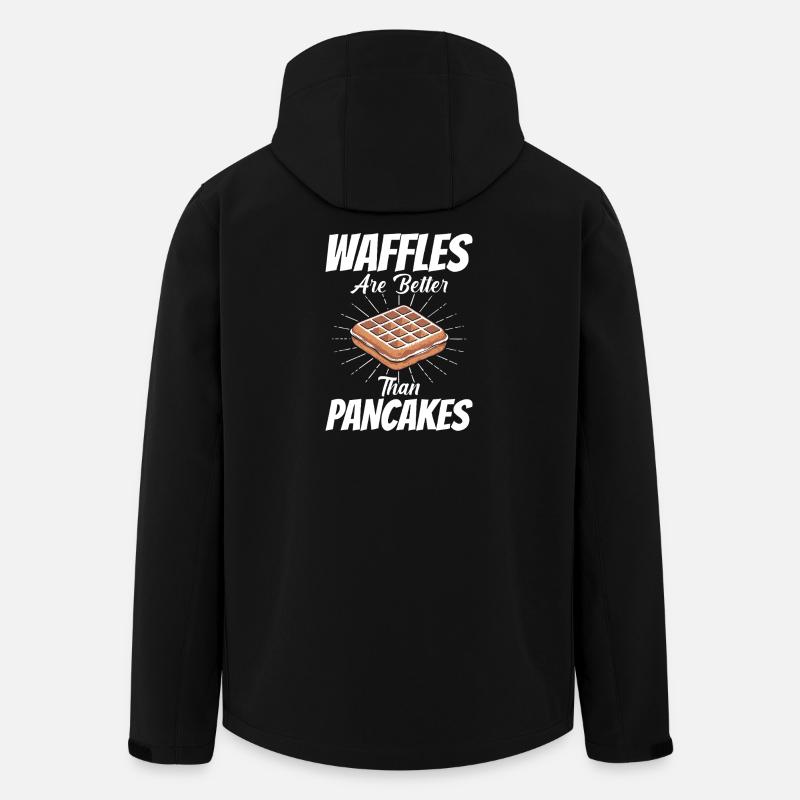 Waffles Are Better Than Pancakes - Recycelte Männer Softshell-Jacke von Stanley/Stella - Schwarz