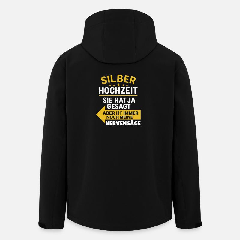 Sarkastisches Hochzeitsgeschenk - Recycelte Männer Softshell-Jacke von Stanley/Stella - Schwarz