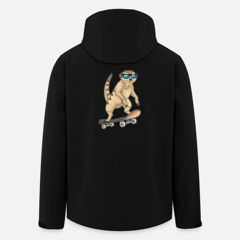 Suricate Skater Skateboard - Veste softshell homme en polyester recyclé Stanley/Stella - noir