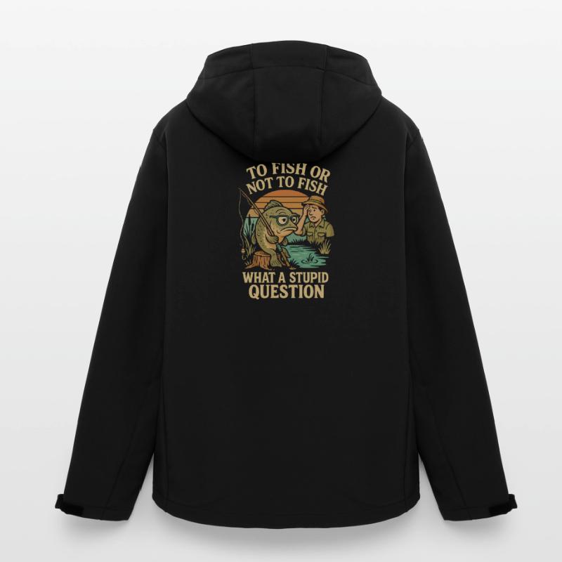Fischen oder nicht fischen - eine dumme Frage Recycelte Männer Softshell-Jacke von Stanley/Stella