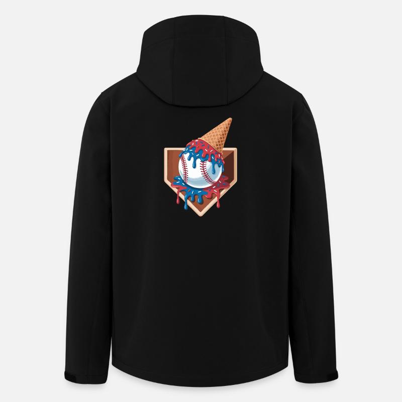 Baseball Player Humor Baseball - Men’s Recycled Softshell Jacket by Stanley/Stella - black