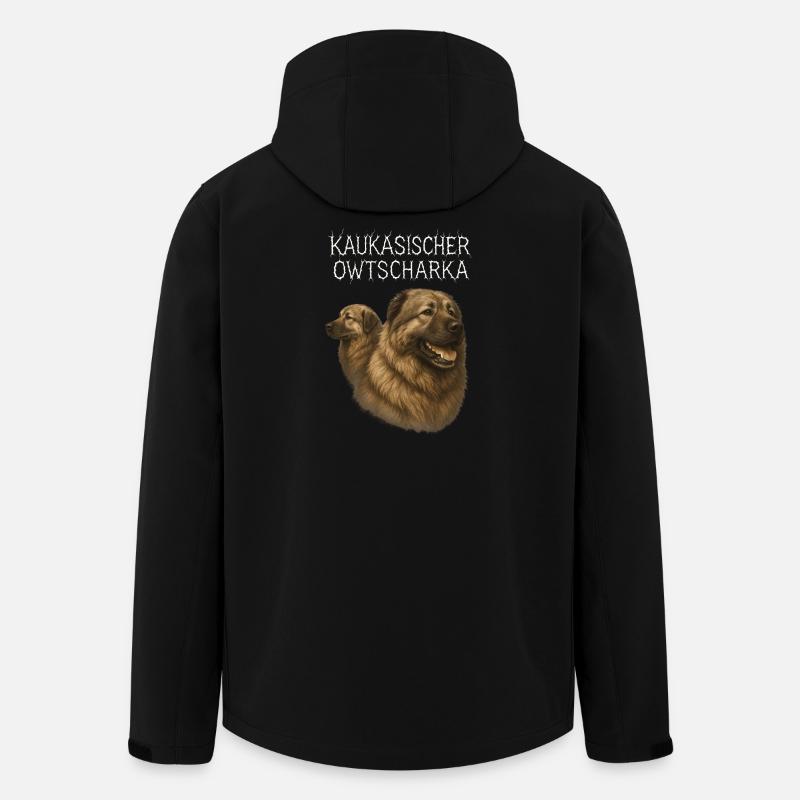 Ovcharka du Caucase - Veste softshell homme en polyester recyclé Stanley/Stella - noir