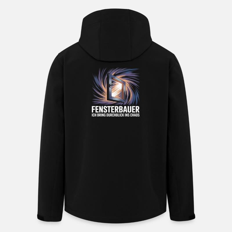 Fensterbauer - Recycelte Männer Softshell-Jacke von Stanley/Stella - Schwarz