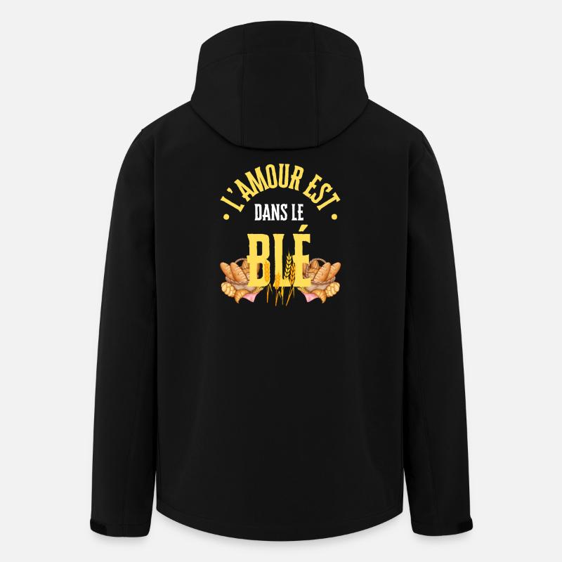 Die Liebe steckt im Weizen - Recycelte Männer Softshell-Jacke von Stanley/Stella - Schwarz