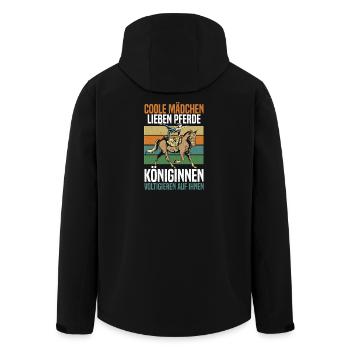 fille cool voltige équitation - Veste softshell homme en polyester recyclé Stanley/Stella - noir - Dos - AI Model Male 185 light (185cm)