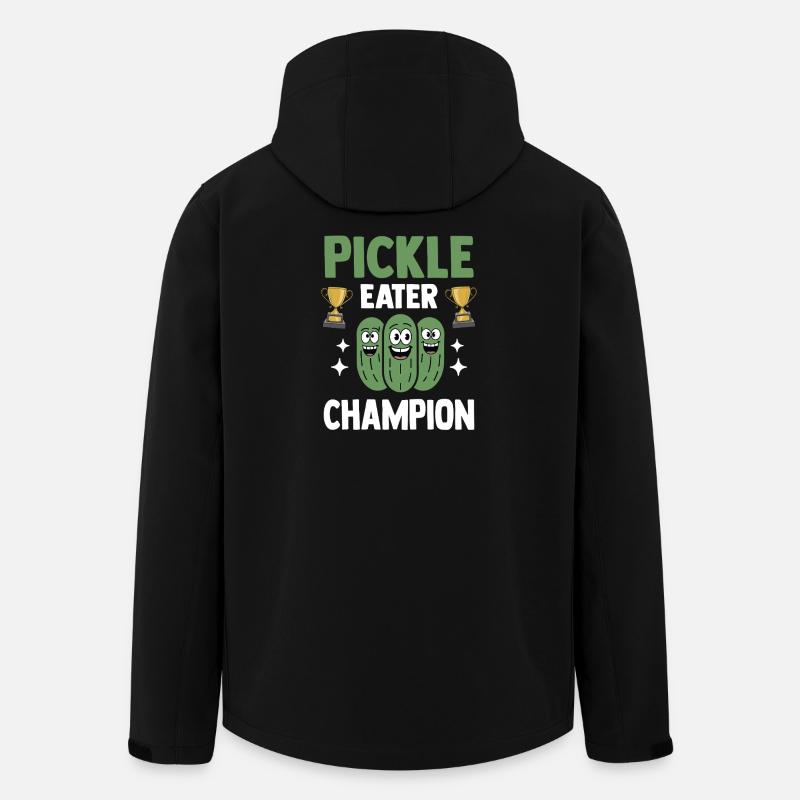 Cucumber Lover Pickles Champion - Men’s Recycled Softshell Jacket by Stanley/Stella - black