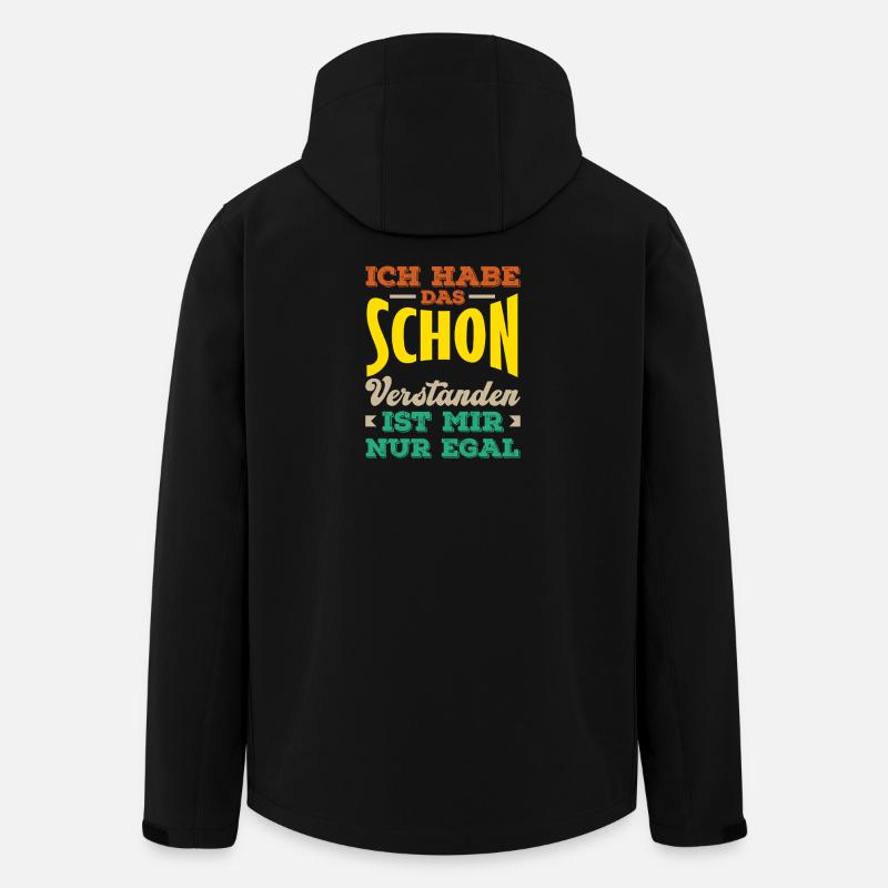J’ai compris – je m’en fiche, sarcasme - Veste softshell homme en polyester recyclé Stanley/Stella - noir