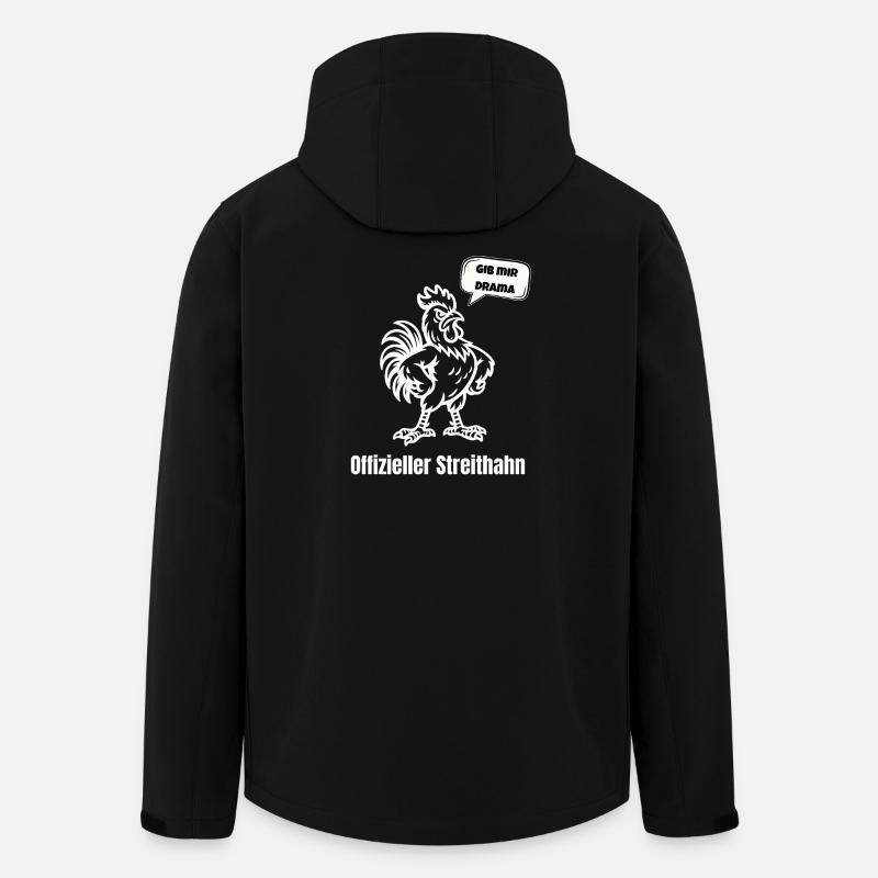 Streithahn Drama Spruch - Recycelte Männer Softshell-Jacke von Stanley/Stella - Schwarz