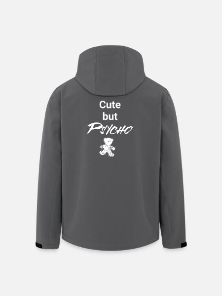 Cute but Psycho - Teddy Edition - Men’s Recycled Softshell Jacket by Stanley/Stella - black