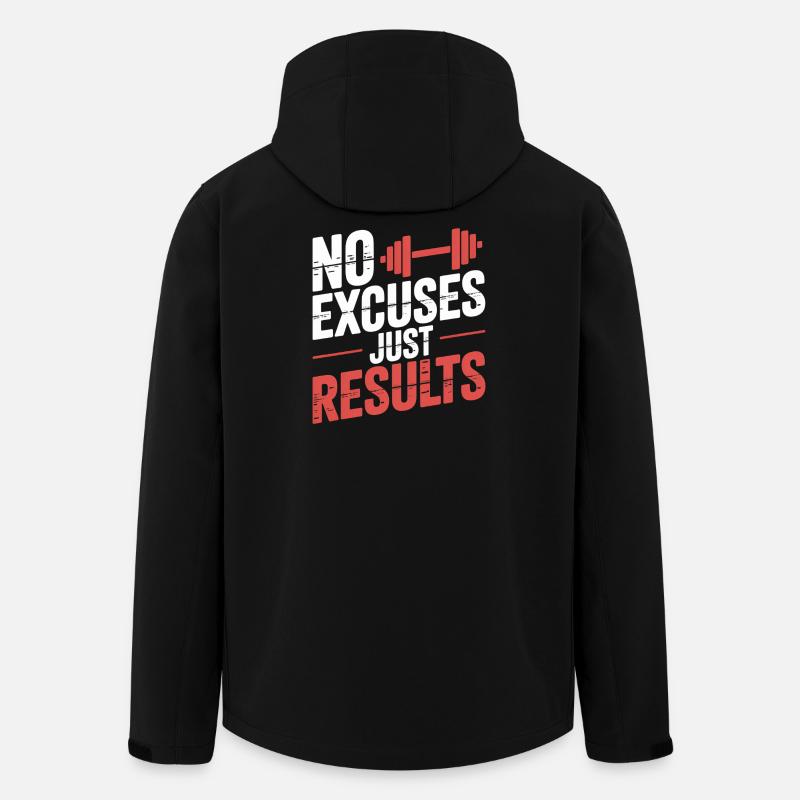 Pas d'excuses, résultats - Veste softshell homme en polyester recyclé Stanley/Stella - noir
