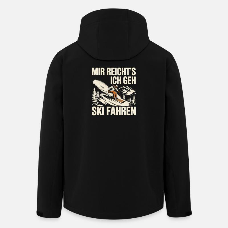 Après Ski Skiing Skiers Skiing - Men’s Recycled Softshell Jacket by Stanley/Stella - black