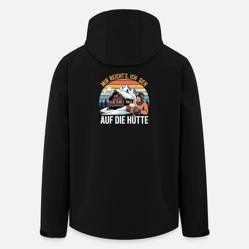 Après-ski Ski Skieurs Ski - Veste softshell homme en polyester recyclé Stanley/Stella - noir