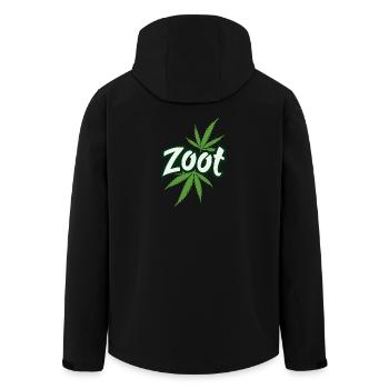 Zoot Cannabis Leaf 420 Stoner Graphique - Veste softshell homme en polyester recyclé Stanley/Stella - noir - Dos - AI Model Male 185 light (185cm)