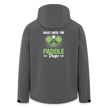 Joueur de pickleball extérieur - Veste softshell homme en polyester recyclé Stanley/Stella - noir - Dos - AI Model Male 185 light (185cm)