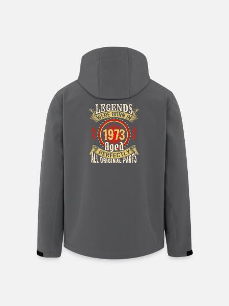 Legends Born in 1973 Aged Perfectly - Men’s Recycled Softshell Jacket by Stanley/Stella - black