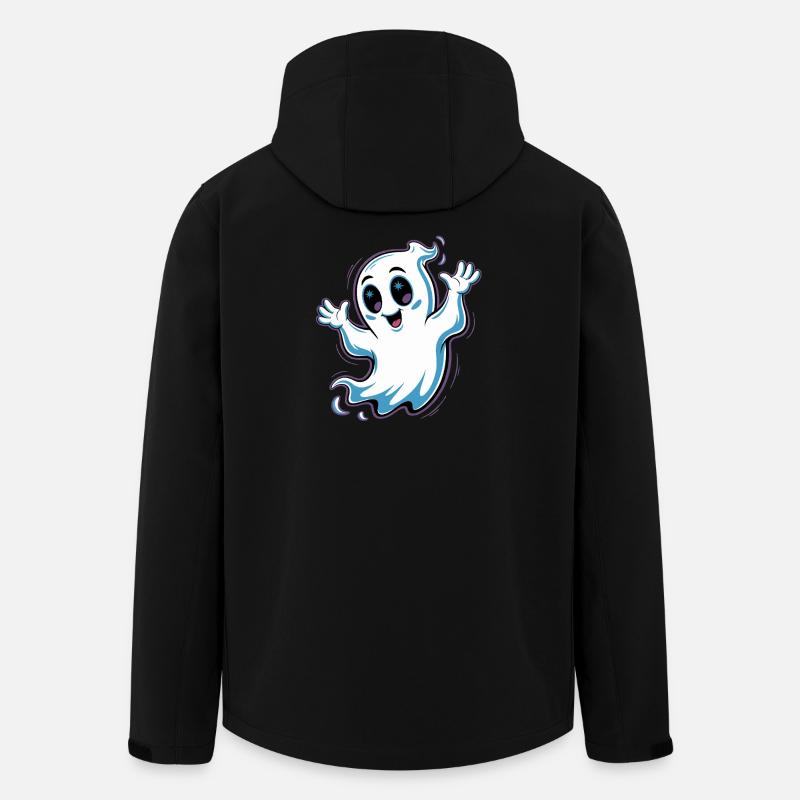 Scary Halloween Design - Men’s Recycled Softshell Jacket by Stanley/Stella - black