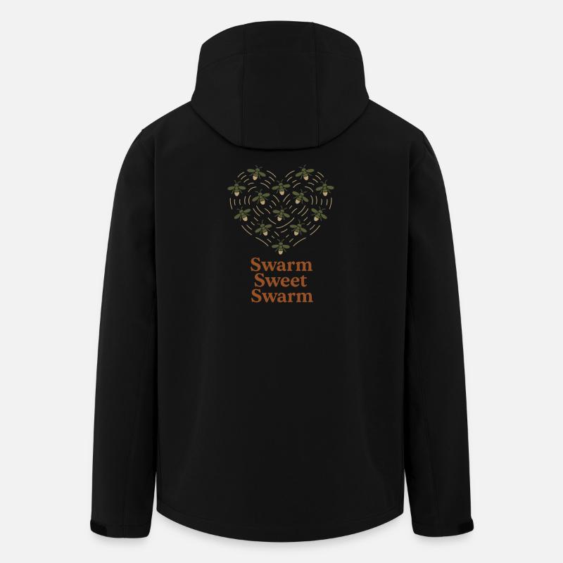 Luciole Nuit Nuit Glow Bug Nostalgique - Veste softshell homme en polyester recyclé Stanley/Stella - noir