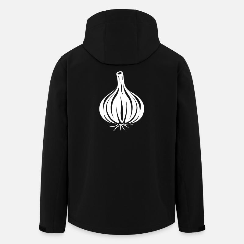 Garlic silhouette black and white - Men’s Recycled Softshell Jacket by Stanley/Stella - black