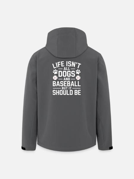 Baseball Saying Dogs Funny Baseball Gift - Men’s Recycled Softshell Jacket by Stanley/Stella - black