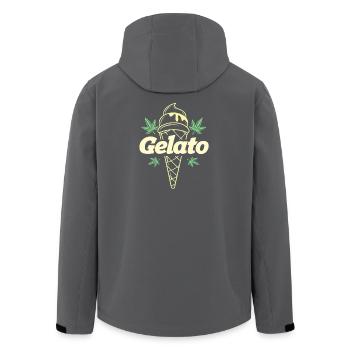 Gelato Leaf Icecream Cone 420 Aesthetic - Recycelte Männer Softshell-Jacke von Stanley/Stella - Schwarz - Hinten - AI Model Male 185 light (185cm)