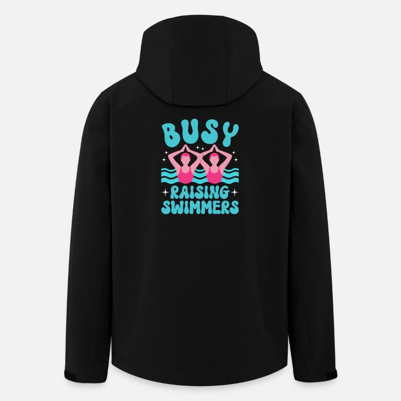 Synchronschwimmen Kunstschwimmen Wassersport - Recycelte Männer Softshell-Jacke von Stanley/Stella - Schwarz