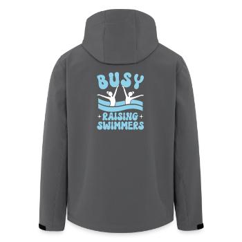 Synchronschwimmen Kunstschwimmen Wassersport - Recycelte Männer Softshell-Jacke von Stanley/Stella - Schwarz - Hinten - AI Model Male 185 light (185cm)